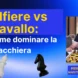 Copertina della lezione di scacchi Alfiere vs Cavallo tenuta dal Maestro Internazionale Pierluigi Piscopo per Scacchista Matto.